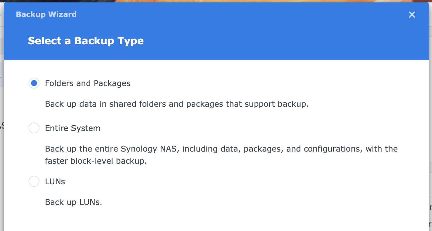 synology, hyper backup 4, backup type, dsm7.2, understanding hyper backup