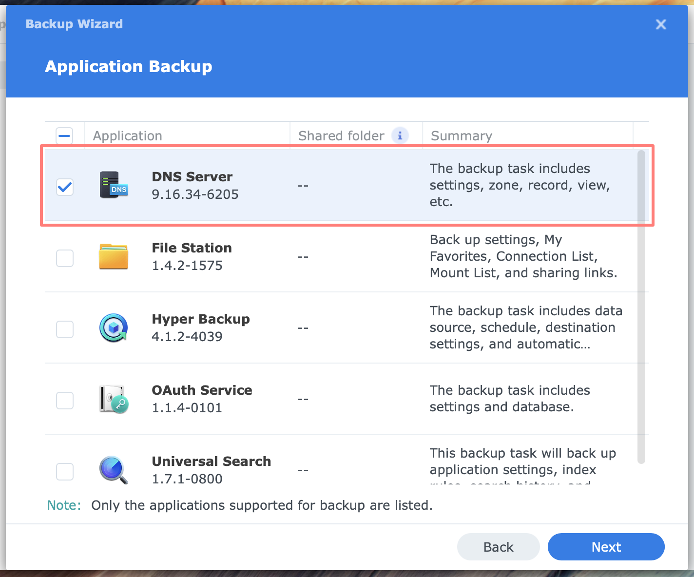 synology, hyper backup, dns server, dsm7